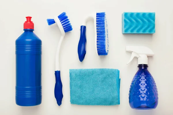 Cleaning supplies and products for home tidying up