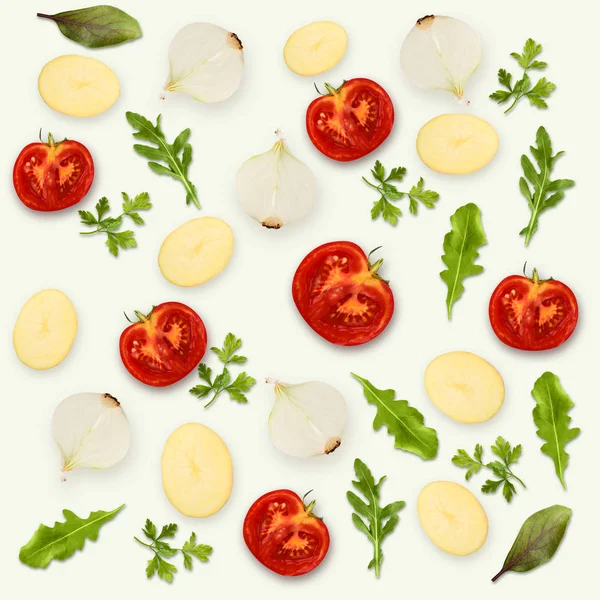 Collage of various vegetables on white background, isolated — Stock Image Collage of various vegetables on white background, isolated Stock Picture