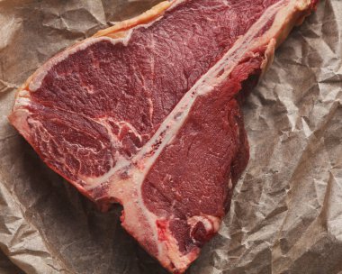Zanaat yetkin closeup ham t-bone biftek