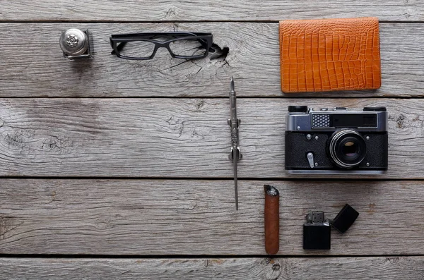 Happy Blahopřání ke dni otců na rustikální dřevo pozadí — Stock fotografie