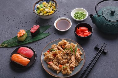 Japon stil gıda, Restoran hizmet