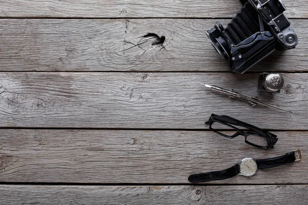 Happy Blahopřání ke dni otců na rustikální dřevo pozadí — Stock fotografie