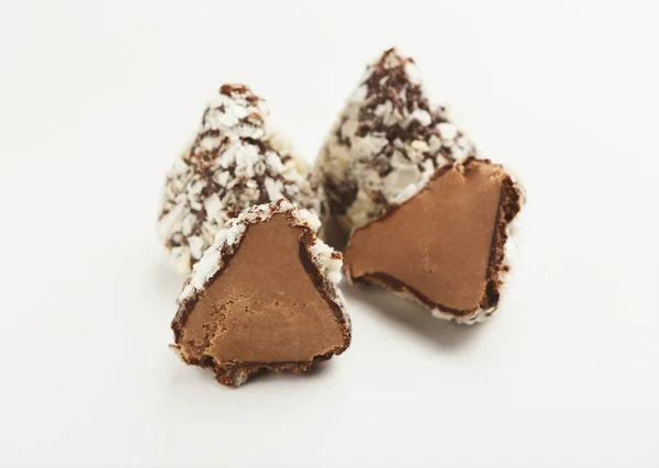 Cukorka, csokoládé isolaed, fehér — Stock Fotó