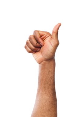 Afro-Amerikan el başparmak jest yapma