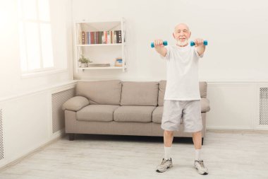 Komuta sizde yapma egzersiz dumbbells ile