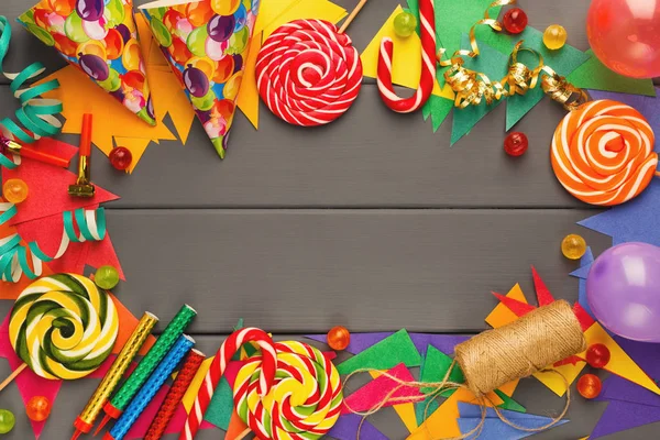 DIY holiday háttér, születésnapi party dekoráció — Stock Fotó