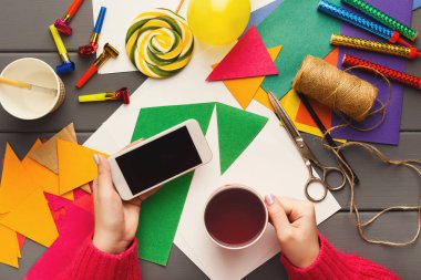 DIY tatil arka plan, doğum günü parti süsleri