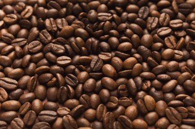 Kahve çekirdeği, closeup dokulu arka plan