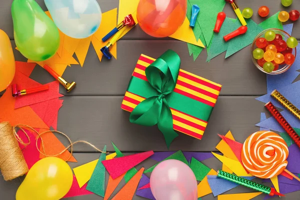 DIY holiday háttér, születésnapi party dekoráció — Stock Fotó