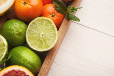 Turuncu Beyaz Wood, closeup yığını