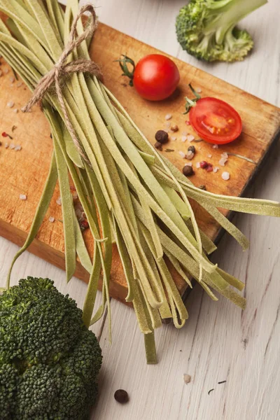 Cooking handmade pasta background