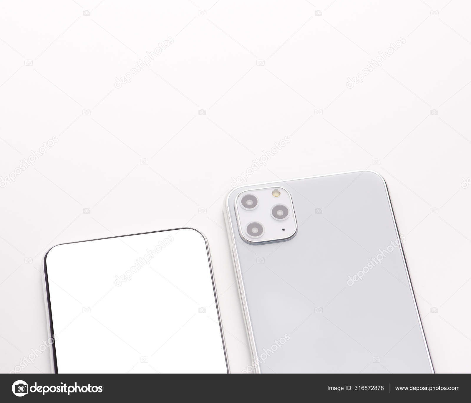 The Latest Model Of Iphone 11 Pro Back Side And Fromt Side With Full Screen Stock Editorial Photo C Milkos