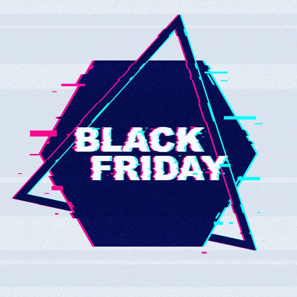 Kreatív banner vagy poszter a Black Friday értékesítéshez — Stock Fotó