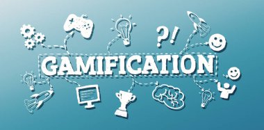 Oyun işaretleri ve simgeleri ile Gamification sözcüğü