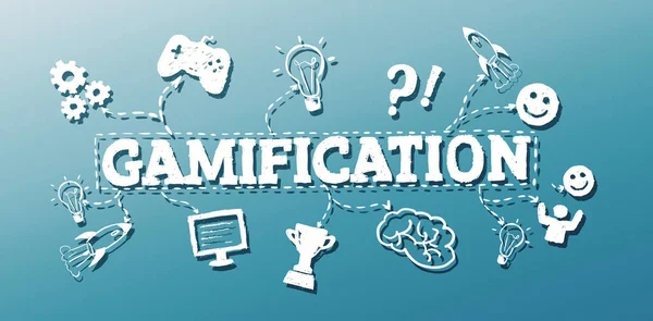 Oyun işaretleri ve simgeleri ile Gamification sözcüğü