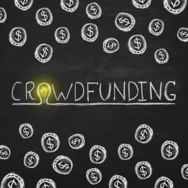 Beyaz kitle fonlama harfleri yerine ampul ile O harfi