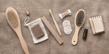 Ev yapımı spa için organik kozmetik ve eko malzemeleri