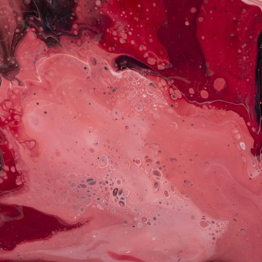Fluid painting abstract texture, art technique, red