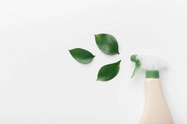 Bottle for liquid detergent, cleaning agent, with natural plant extract