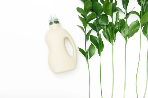 Пляшка для біо-миття кондиціонера, миючий засіб, з натуральним екстрактом рослин — стокове фото
