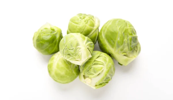 Vegetarianism of the future. Heap of brussels sprouts — Stock Photo, Image