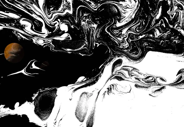 Black and white texture, acrylic paint, splashes, drops — Φωτογραφία Αρχείου