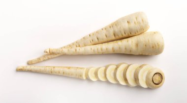 Organic radish sliced from farm close up