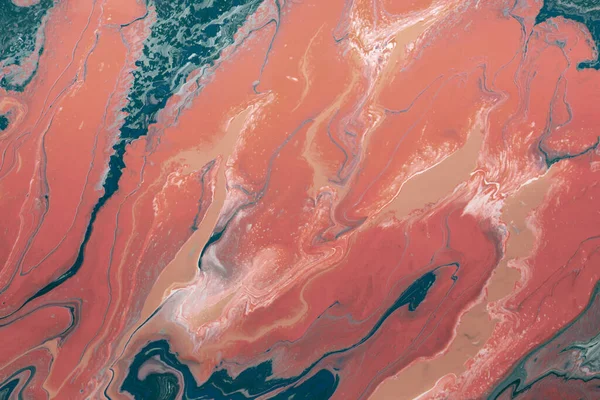 Kleurrijke marmeren inkt papier textuur op aquarel achtergrond — Stockfoto