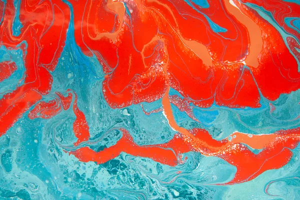 Abstrakte Tapeten. Rotes, blaues und rosafarbenes Muster, Wirbel — Stockfoto
