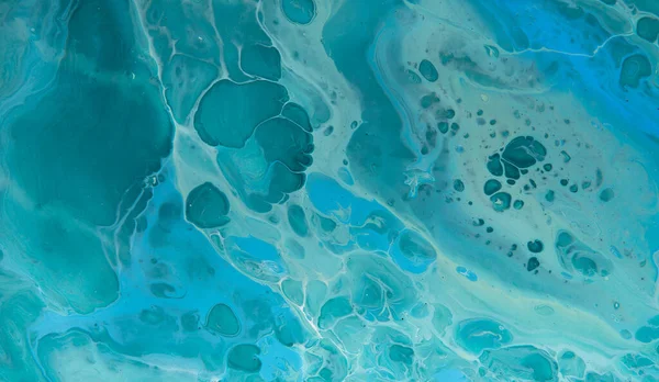Творческая картина океанического искусства, мраморные пятна и вихри — стоковое фото