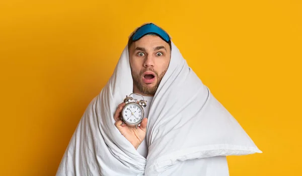 Junger Mann will nicht zur Arbeit — Stockfoto