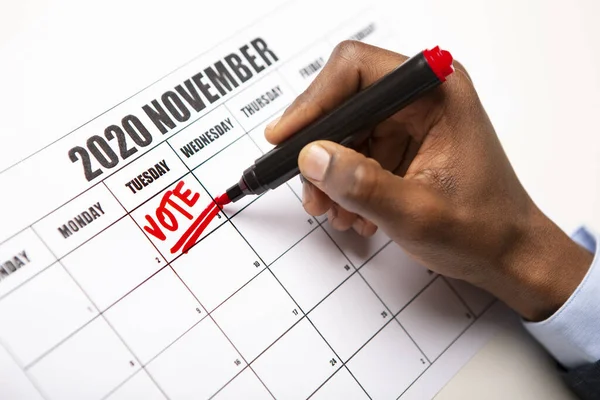 Kalender US-Parlamentswahlen am 3. November 2020 — Stockfoto