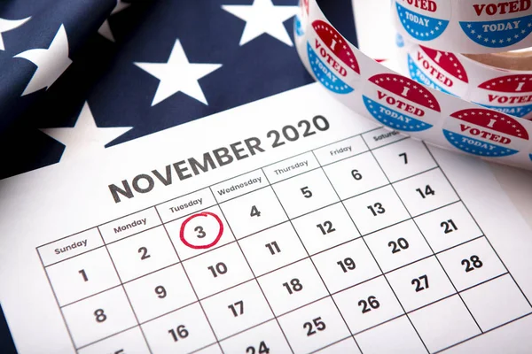 2020 년 11 월 대통령 선거 날짜 날짜 날짜 날짜 날짜 — 스톡 사진