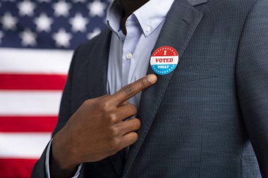 Afro-amerikan vatandaşı bugün oy verdim.