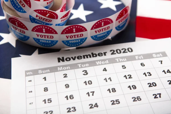 1 차 선거의 날 미국 선거 일자는 11 월 3 일에 표시되었다 — 스톡 사진