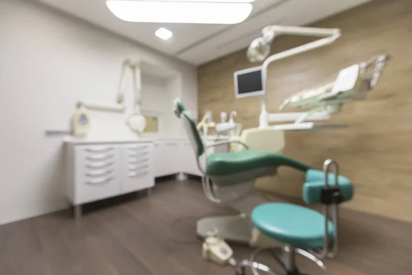 Foto borrosa del hospital moderno con odontología infantil —  Fotos de Stock