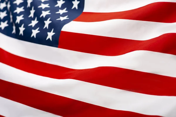 Bandera ondeante de America, USA, fondo, textura —  Fotos de Stock
