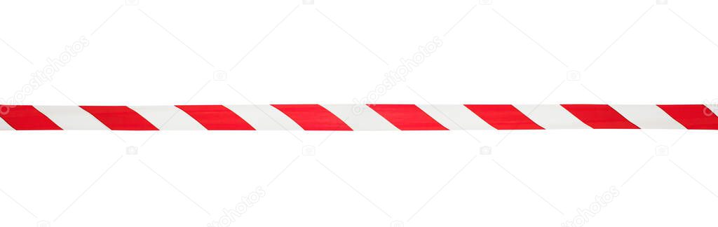 Barrier warning tape, sign area for safety