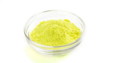 Hint renkli festivalinde çalmak için kasede sarı toz