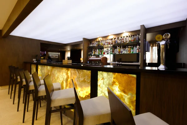 Interior dari pub modern atau bar, ruang kosong — Stok Foto