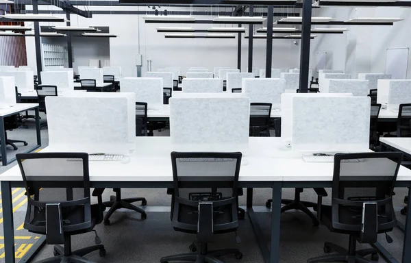 Närbild av tomma platser för arbetstagare i samarbete — Stockfoto