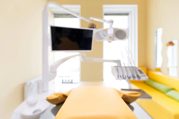 Blurred dentistry cabinet for professional tooth treatment