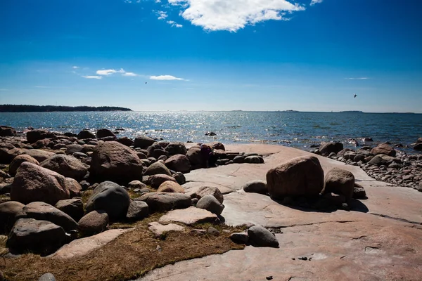 Playa de piedra en Helsinki —  Fotos de Stock