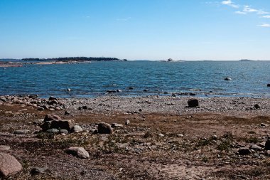 Helsinki Beach'te taş
