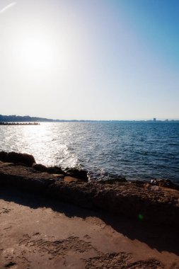 Karadeniz, gün batımı, Nessebar, Bulgaristan