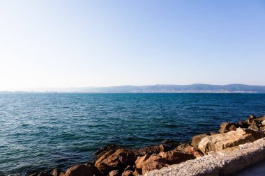 Karadeniz, gün batımı, Nessebar, Bulgaristan