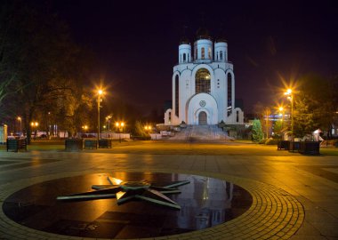 Kaliningrad, tapınak İsa'nın kurtarıcı akşam