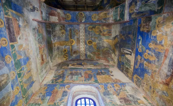 Os afrescos da Catedral da Transfiguração do século XII — Fotografia de Stock