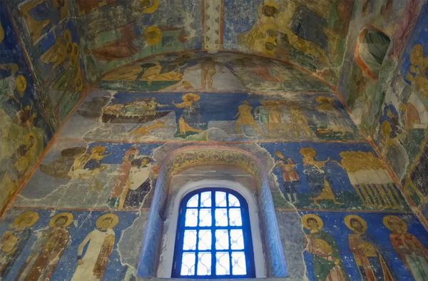 Transfiguratio의 제 12 세기 대성당의 벽화 — 스톡 사진