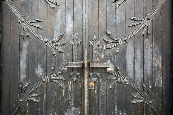 Old door Philharmonic in Kaliningrad — Stock Photo, Image